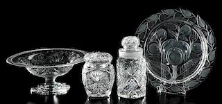 Four Brilliant Period Cut Glass Table Items