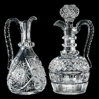 Two Handled Cut Glass Decanters