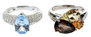 Two Gemstone Rings