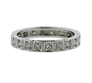 18K Gold Diamond Eternity Wedding Ring