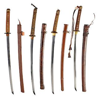 Four Samurai Swords