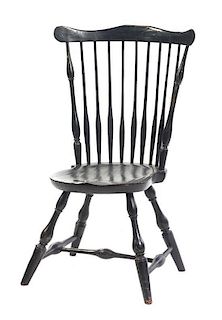 An American Painted Side Chair, Height 35 inches.