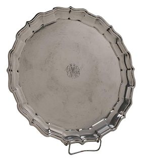 Chippendale Pattern Sterling Tray