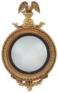 Regency Eagle Decorated Bullseye Mirror
