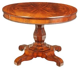 Classical Figured Mahogany Center Table