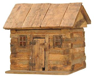 Reverend Russell Gillespie  Log Cabin Miniature