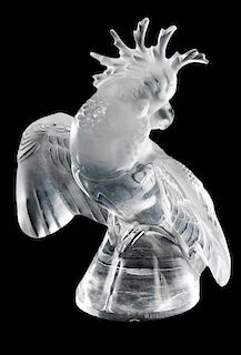 Lalique Frosted Cockatoo