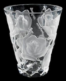 Lalique Ispahan Glass Vase