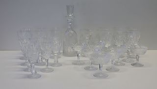 Grouping of Crystal Glassware