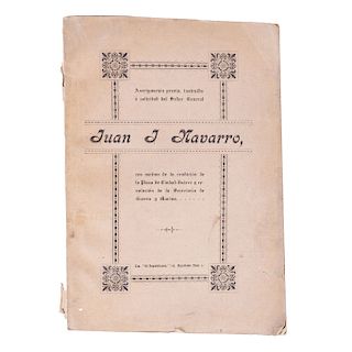 Pérez Peña, Aurelio. Averiguación Previa, Instruida a Solicitud del Señor General Juan J. Navarro. México: Tip. "El Republicano", 1913.