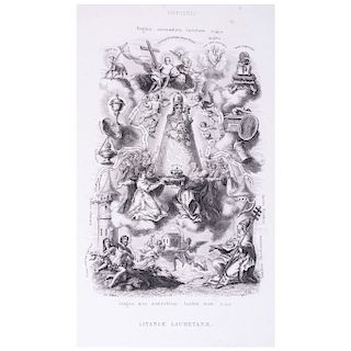 Barthe, Eduardo. Letanías de la Santísima Virgen. París: 1852. Ilustrado con 58 grabados.
