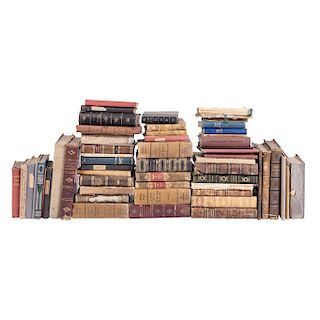 Colección de Libros. Geografía - Historia - Ciencias - Literatura. Editados en: México, España y Francia, S. XIX - XX. Piezas: 108.