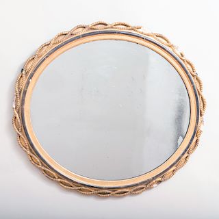 Napoleon III Parcel-Gilt Twisted Rope Mirror 