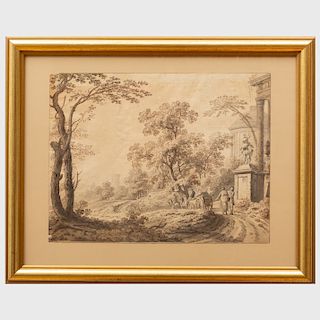 Johann Heinrich Muntz (1727-1798): Landscape with Figures