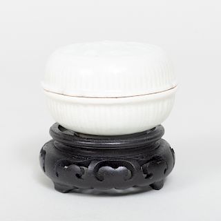 Small Chinese Qingbai Type Porcelain Box and Cover