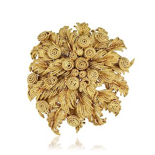 Tiffany & Co. Gold Bouquet Brooch