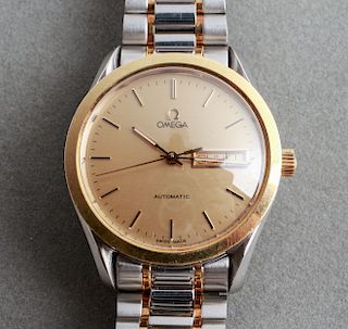 Omega 2-Tone Stainless Steel Date Watch