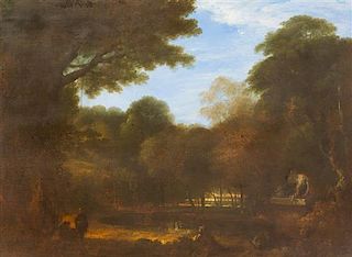 Attributed to Richard Wilson, (British, 1714-1782), An Italianate Pastoral Landscape