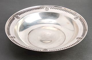 Manchester Silver Co Sterling Pierced Border Bowl