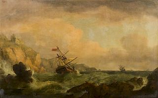 * Attributed to Thomas Whitcombe, (British, c. 1760-c. 1824), The Wreck