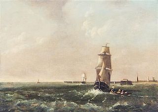* Attributed to Clarkson Stanfield, (British, 1793-1867), Ship Scene