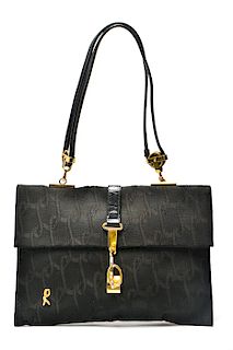 Roberta di Camerino Jacquard & Leather Bag