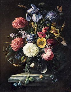 * Josef (Oskar Becker) Osbeck, (German, 1898-1938), Floral Still Life