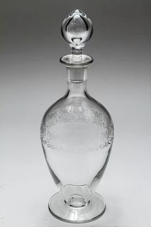 Baccarat Etched Crystal Decanter