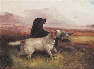 Robert Cleminson, (British, 1844-1903), Dogs Hunting