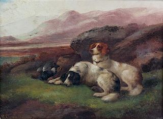 Robert Cleminson, (British, 1844-1903), Dogs at Rest