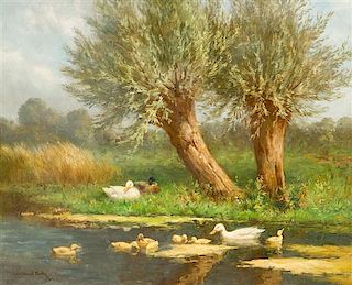 Constant Artz, (Dutch, 1870-1951), Ducks
