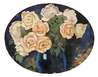 Alfons Karpinski, (Polish, 1875-1961), Still Life with Roses