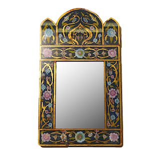 Morrocan-Manner Verre Eglomise Mirror