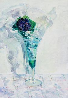 Gaston Sebire, (French, 1920-2001), Bouquet bleu et blanc