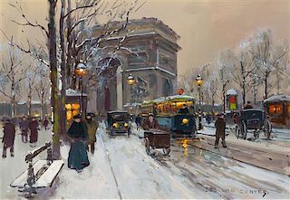 * Edouard Leon Cortes, (French, 1882-1969), L'Arc de Triomphe