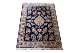 Indo Persian Wool Floral Rug 3' 10" x 5' 10"
