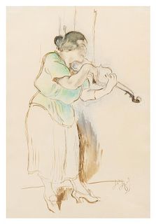 * Louis Auguste Mathieu Legrand, (French, 1863-1951), Violinist