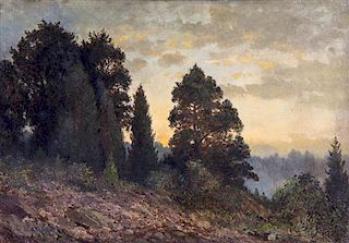 Albert Bierstadt, (American, 1830-1902), Cedar Knoll, Fishkill Landing