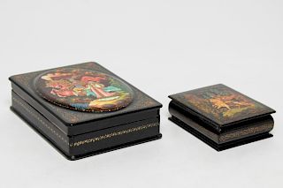 Hand-Painted Russian Lacquer Boxes