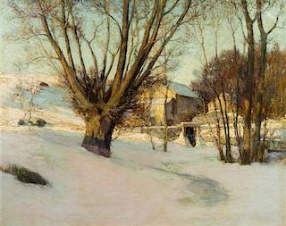 * Walter Nettleton, (American, 1861-1936), Windswept Snow, 1901