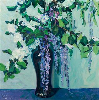 Jane Peterson, (American, 1876-1965), Lilacs and Hydrangeas in a Vase