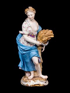 A Meissen Porcelain Figure of Ceres