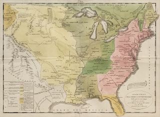 TASSO, Giralomo (1570-1630). Stati-Uniti dell' America Settentrionale dalle Piu Recenti Mappe. Venice, 1832.