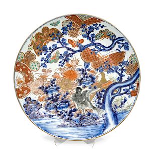 A Large Japanese Imari Porcelain Charger