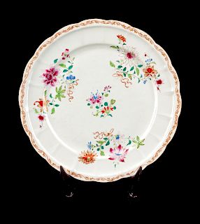 A Chinese Famille Rose Porcelain Charger