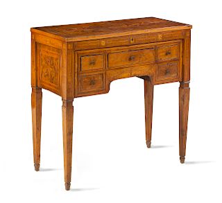 An Italian Marquetry Dressing Table