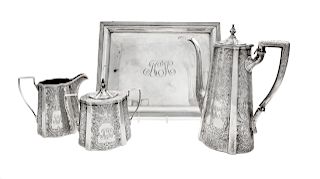 An American Silver Four-Piece Coffee Service