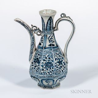 Blue and White Ewer