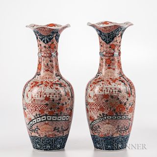 Pair of Imari Vases