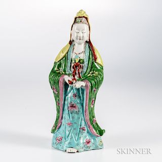 Famille Rose Figure of Guanyin